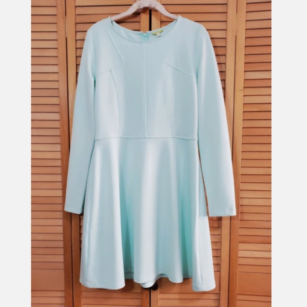 Gianni Bini Mint Green Ponte Knit Skater Dress L